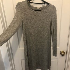 Gap Grey Long Sleeve Dress